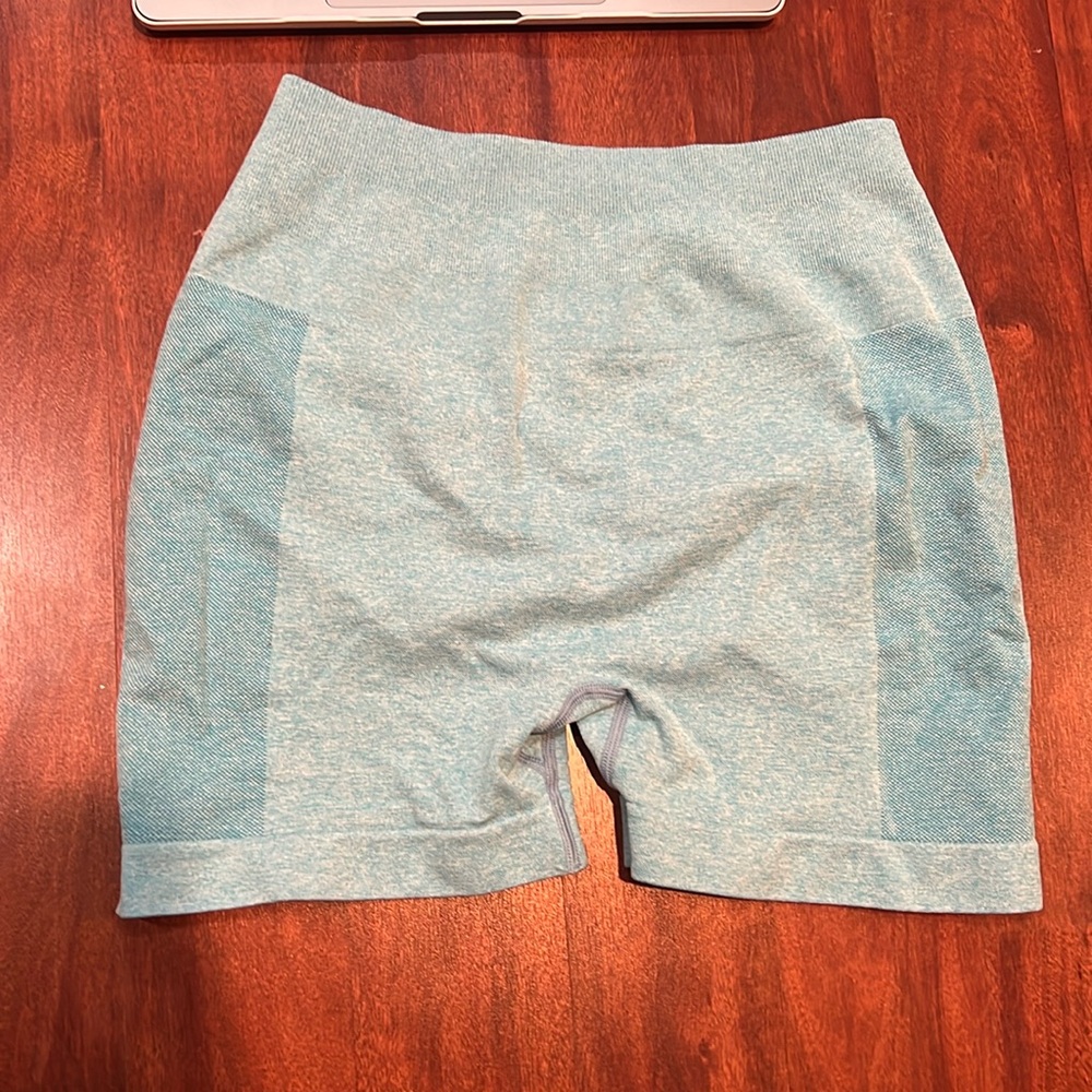 size large amazon light blue workout spandex